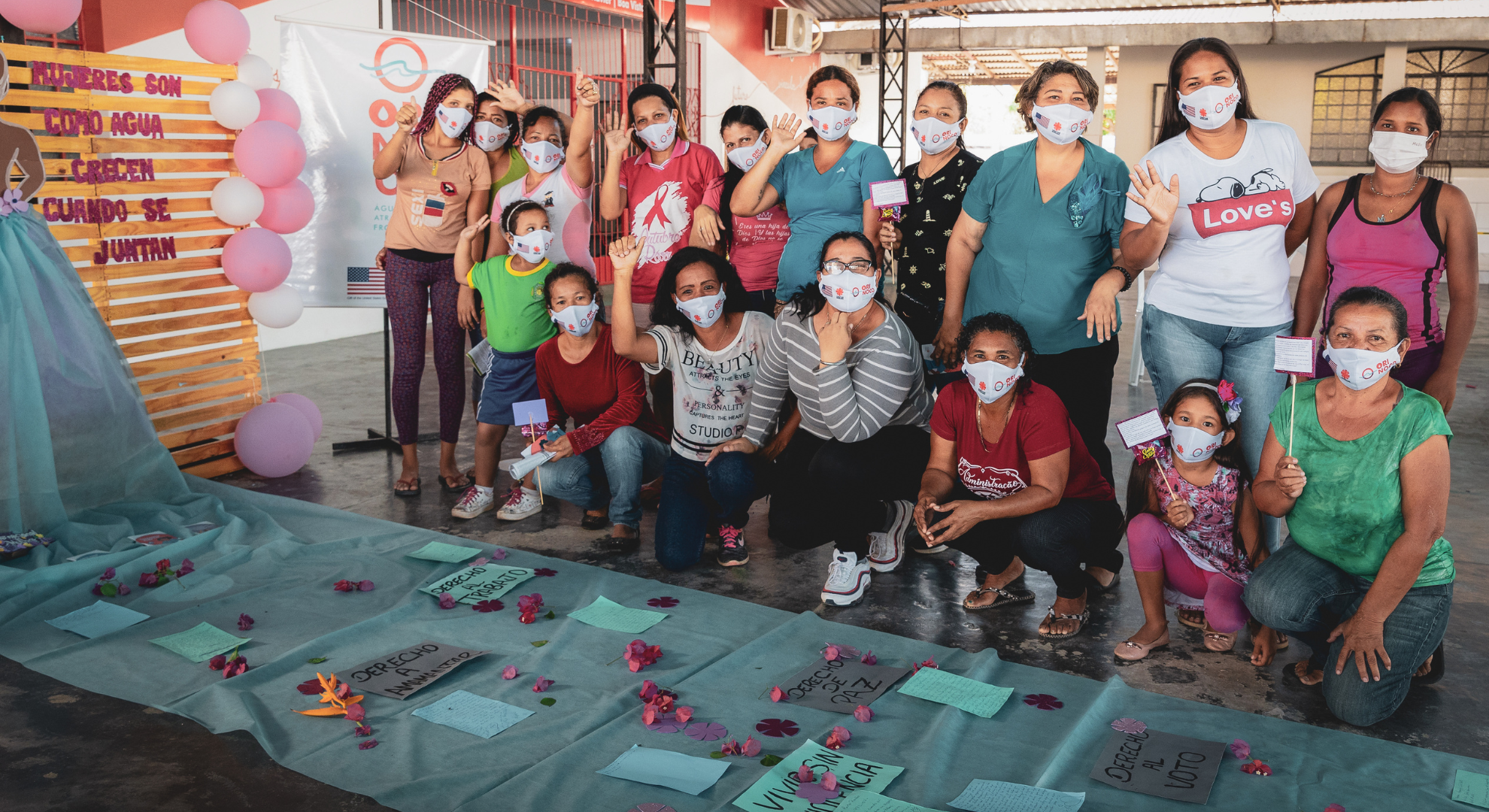 Mulheres e água - Atividade de Proteção trabalha a conexão de mulheres migrantes com o rio e suas travessias - Roraima.png